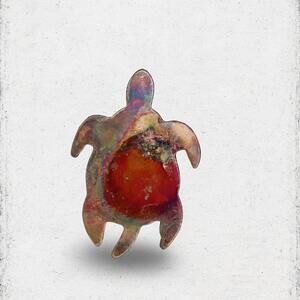 92. Turtle Artisan Brooch Animal